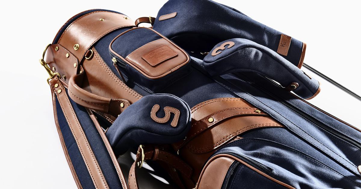 希少/完売/美品　Orobianco 本革 レザー使用　高級　キャディバッグ 希少品】オロビアンコ 革キャディバッグ ゴルフバッグ 希少/完売/美品