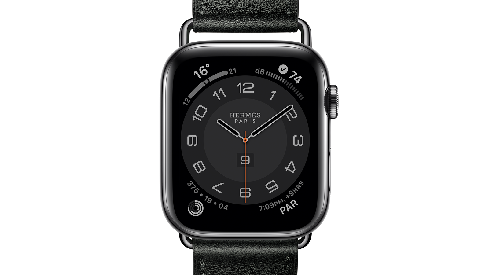 アップルウォッチ エルメス 黒 ,44mm, Apple Watch, 革バンド-