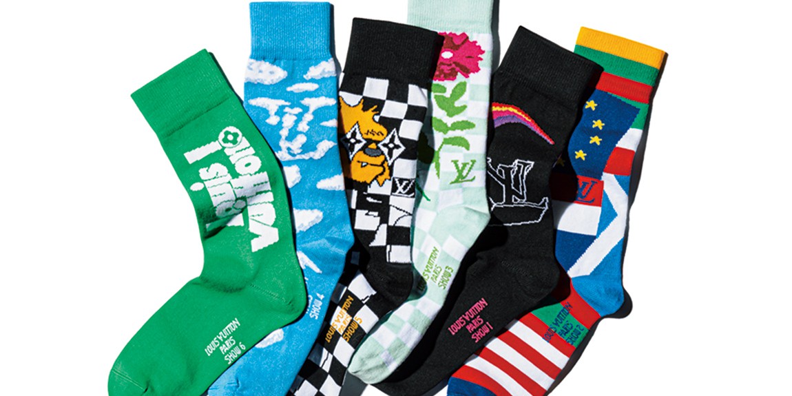 コーデの主役にできる!? 「ルイ・ヴィトン」の靴下6足セットが話題です