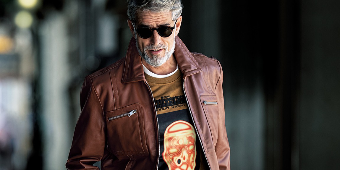 DIESEL MA-1 Mサイズ　LEON雑誌　完売モデル LEON掲載 定価15 1万 1piu1uguale3 LIMONTA NYLON REVERSIBLE MA