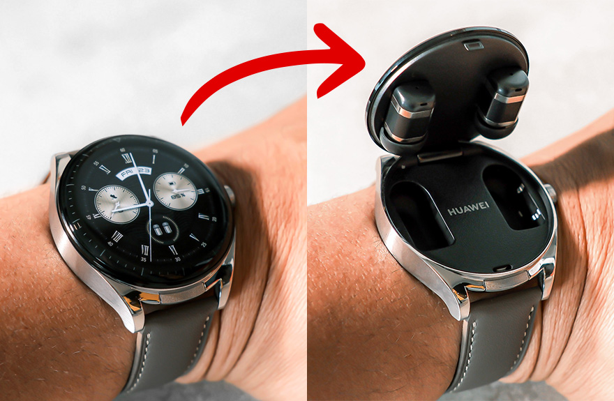 時計の中からイヤホンが!? 1台2役のスマートウォッチ「HUAWEI WATCH