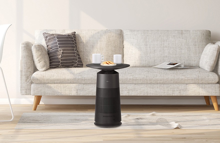 空気清浄機がサイドテーブルになったら？ 1台4役な「LG PuriCare