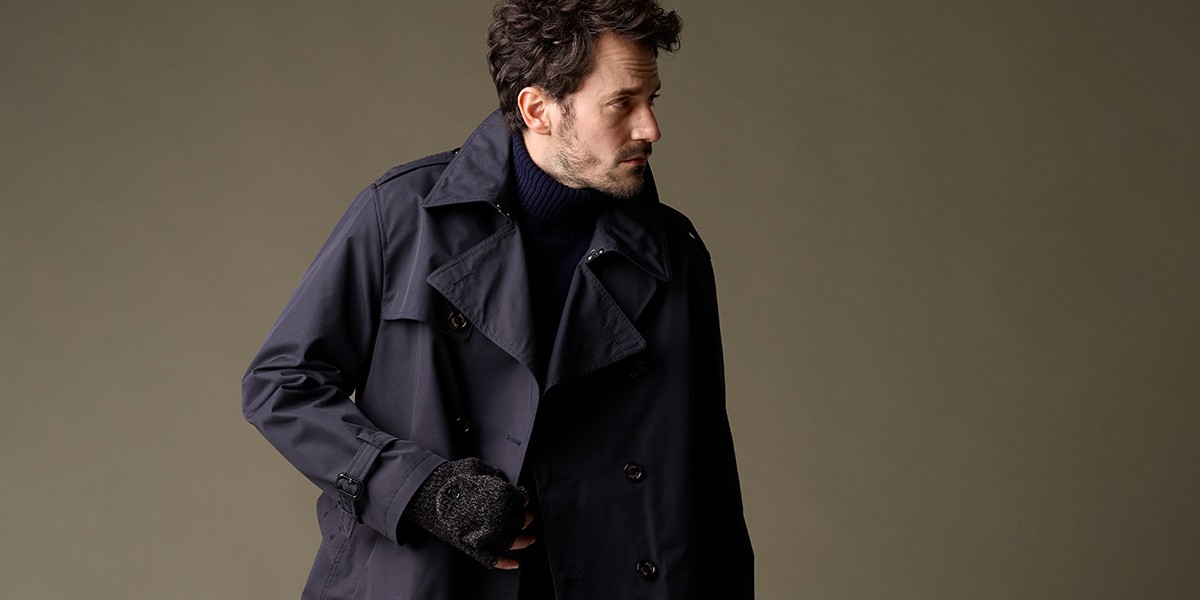 暖かくサマになる冬】いま羽織りたい「ネイビートレンチ」を別注しま