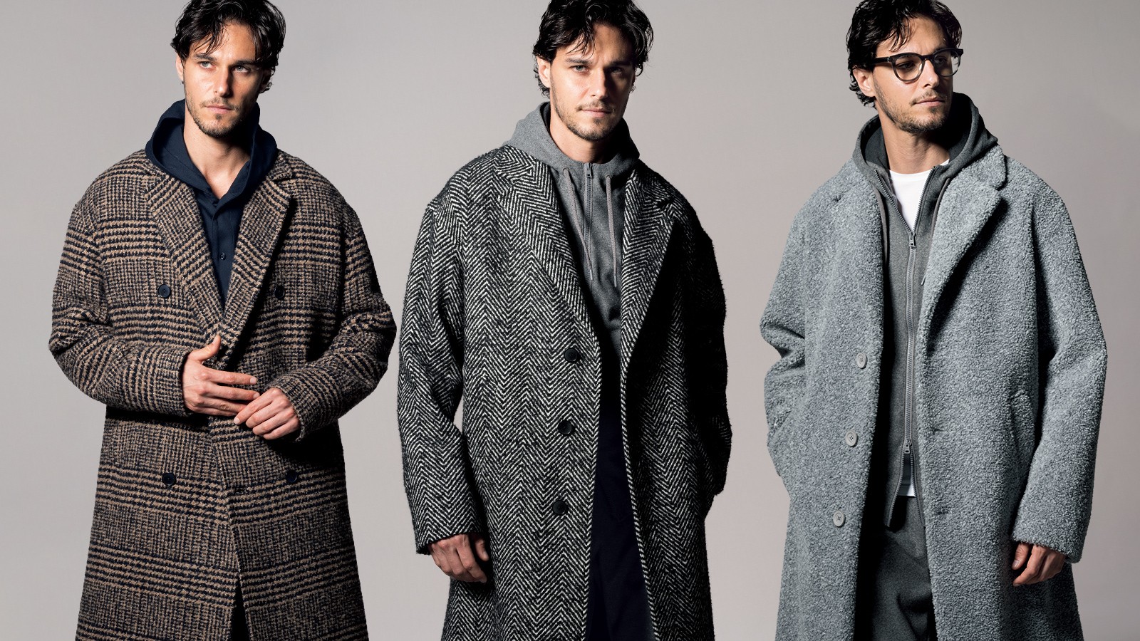 ♡HERNO お洒落なジャケット コート ヘルノの新作は「ユルリなコート×フーディーのセットアップ」。大人の