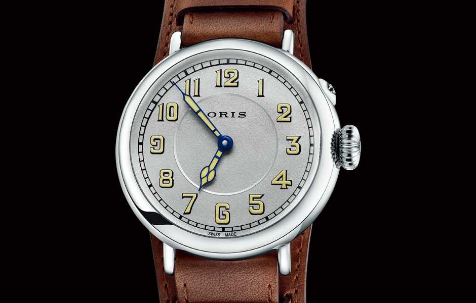 ORIS アンティーク手巻き時計 ゴールドケース ホワイト文字盤
