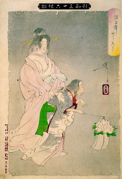 月岡芳年「新形三十六怪撰 ぼたんどうろう」
