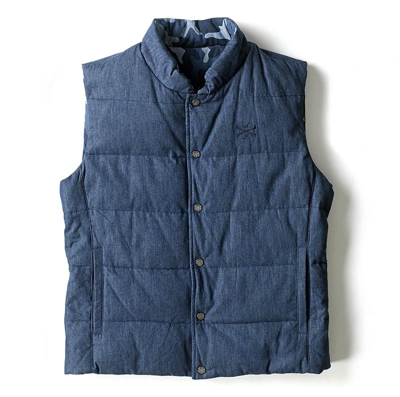 リバーシブルのダウンベスト/ハイドロゲン