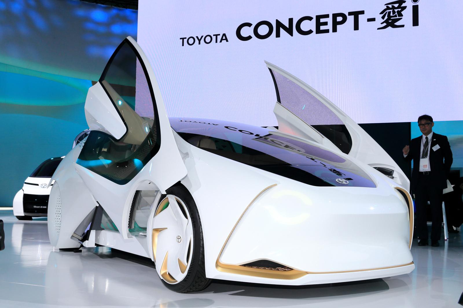 人工知能（AI）技術を搭載したトヨタのコンセプトカー「Concept-愛i」。AIを応用することで、状況に応じた対応やドライバーとの会話が可能