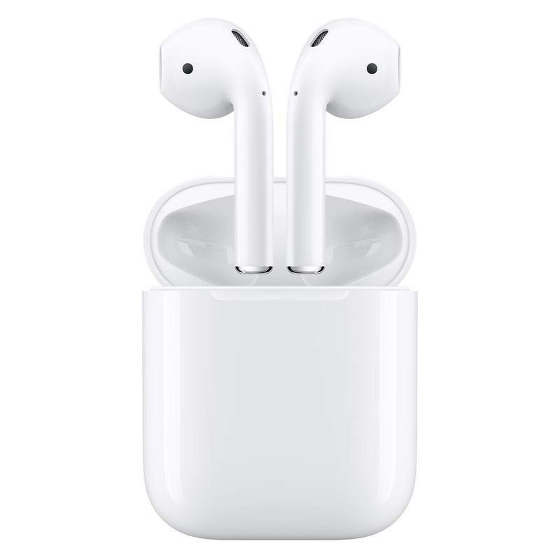 Appleによるワイヤレスイヤフォン「AirPods」。ワンタップで全てのApple製デバイスに接続可能。音質もクリアで◎。18,144円