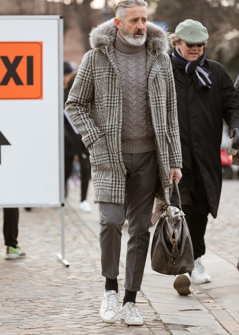 イタリア メンズファッション スナップ コーディネート イケオジ ちょい悪おやじ LEON