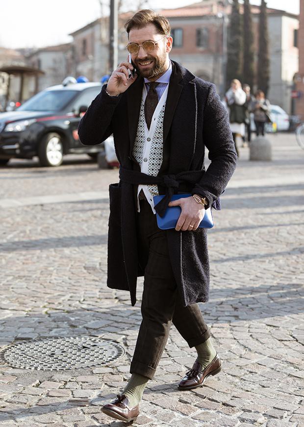 イタリア メンズファッション スナップ コーディネート イケオジ ちょい悪おやじ LEON