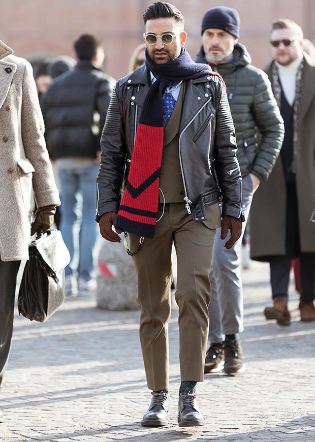 イタリア メンズファッション スナップ コーディネート イケオジ ちょい悪おやじ LEON