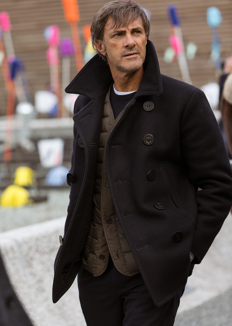 イタリア メンズファッション スナップ コーディネート イケオジ ちょい悪おやじ LEON