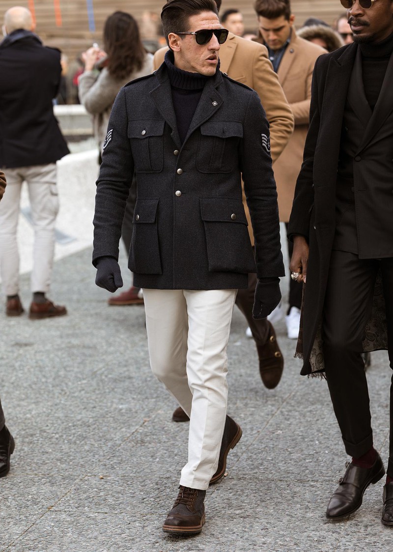 イタリア メンズファッション スナップ コーディネート イケオジ ちょい悪おやじ LEON 