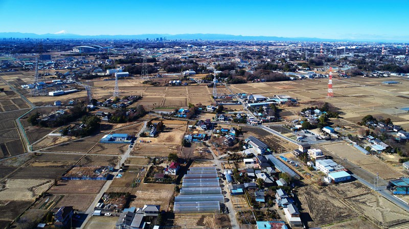 ドローンによる空撮