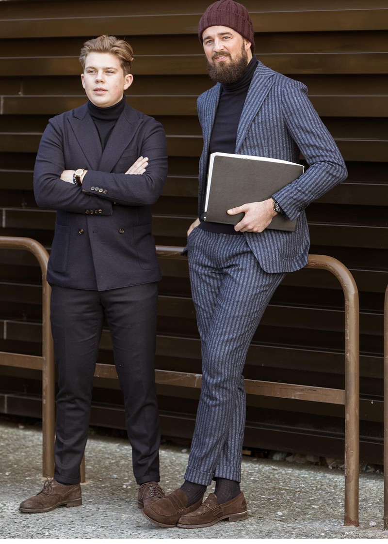 イタリア メンズファッション スナップ コーディネート イケオジ ちょい悪おやじ LEON 