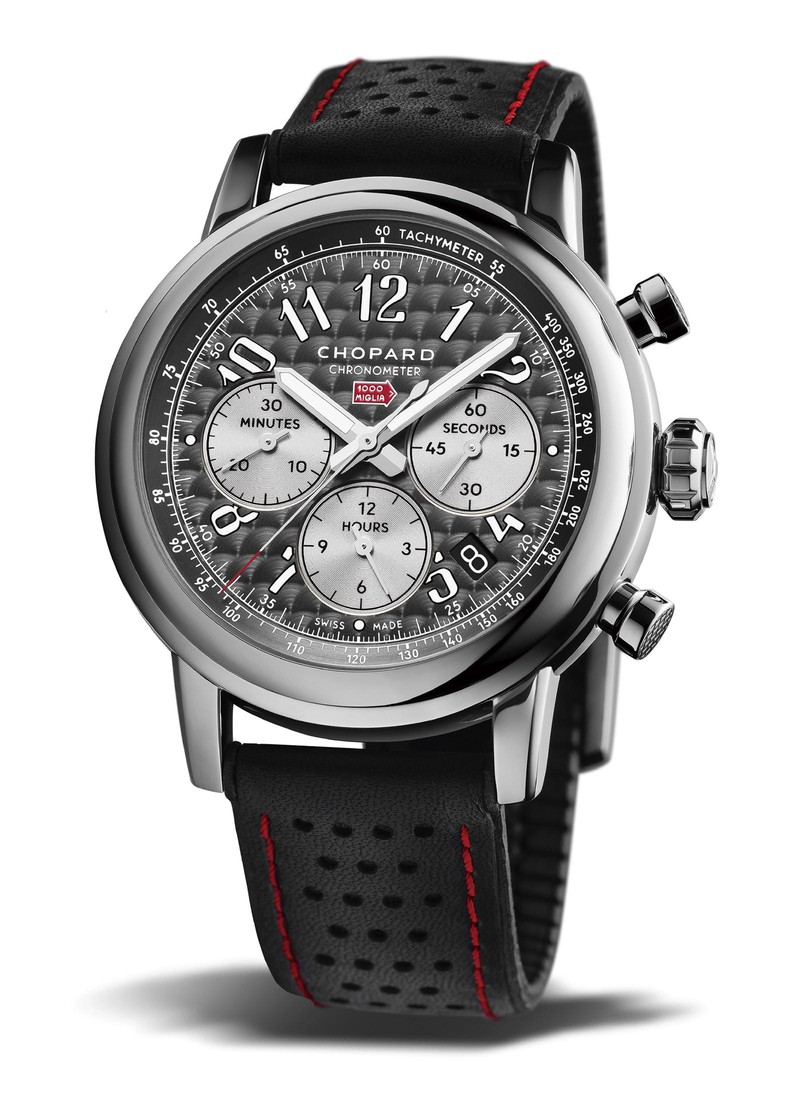 「ミッレ ミリア 2018 レース エディション」自動巻き、SSケース(42mm)、カーフ+ラバーストラップ、50m防水、世界限定1000本。???円/ショパール(ショパール ジャパン プレス)