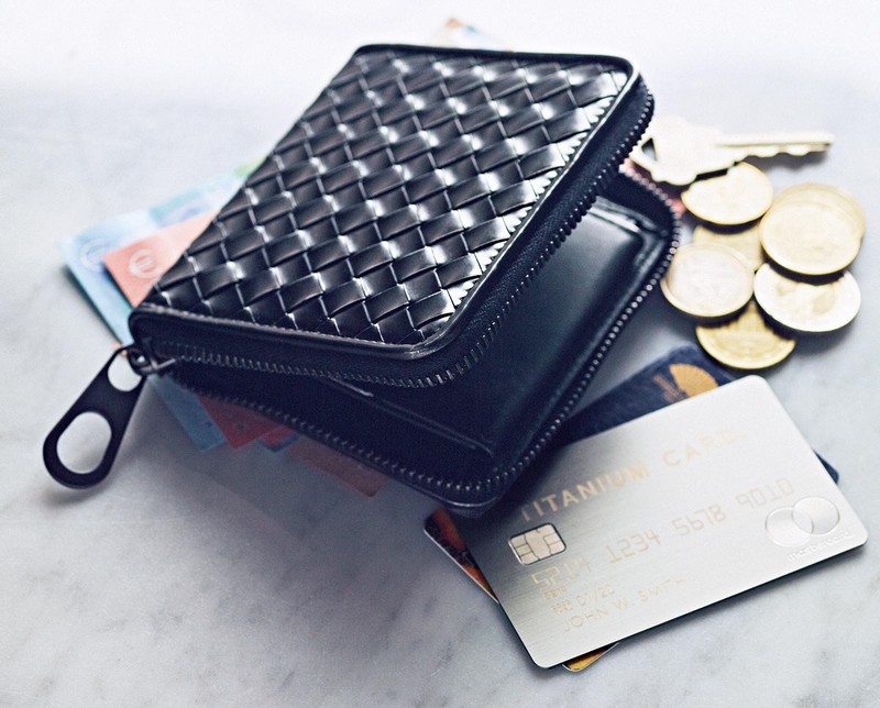 ボッテガヴェネタ カーフレザーラウンドジップ財布 ブラック BOTTEGA VENETA ボッテガ・ヴェネタ 財布 レディース メンズ