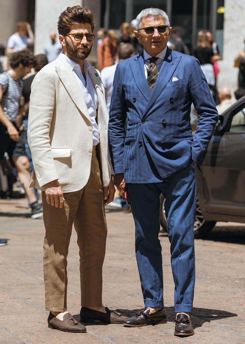 イタリア メンズファッション スナップ コーディネート イケオジ ちょい悪おやじ LEON