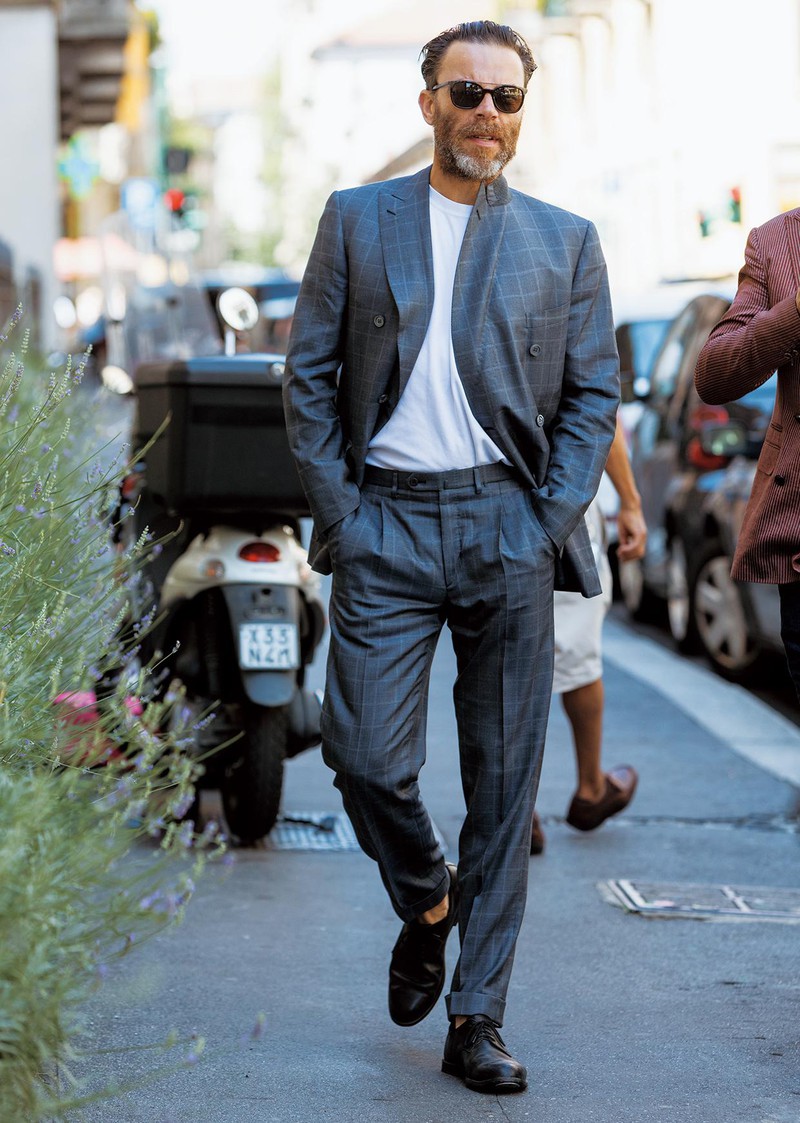 イタリア メンズファッション スナップ コーディネート イケオジ ちょい悪おやじ LEON