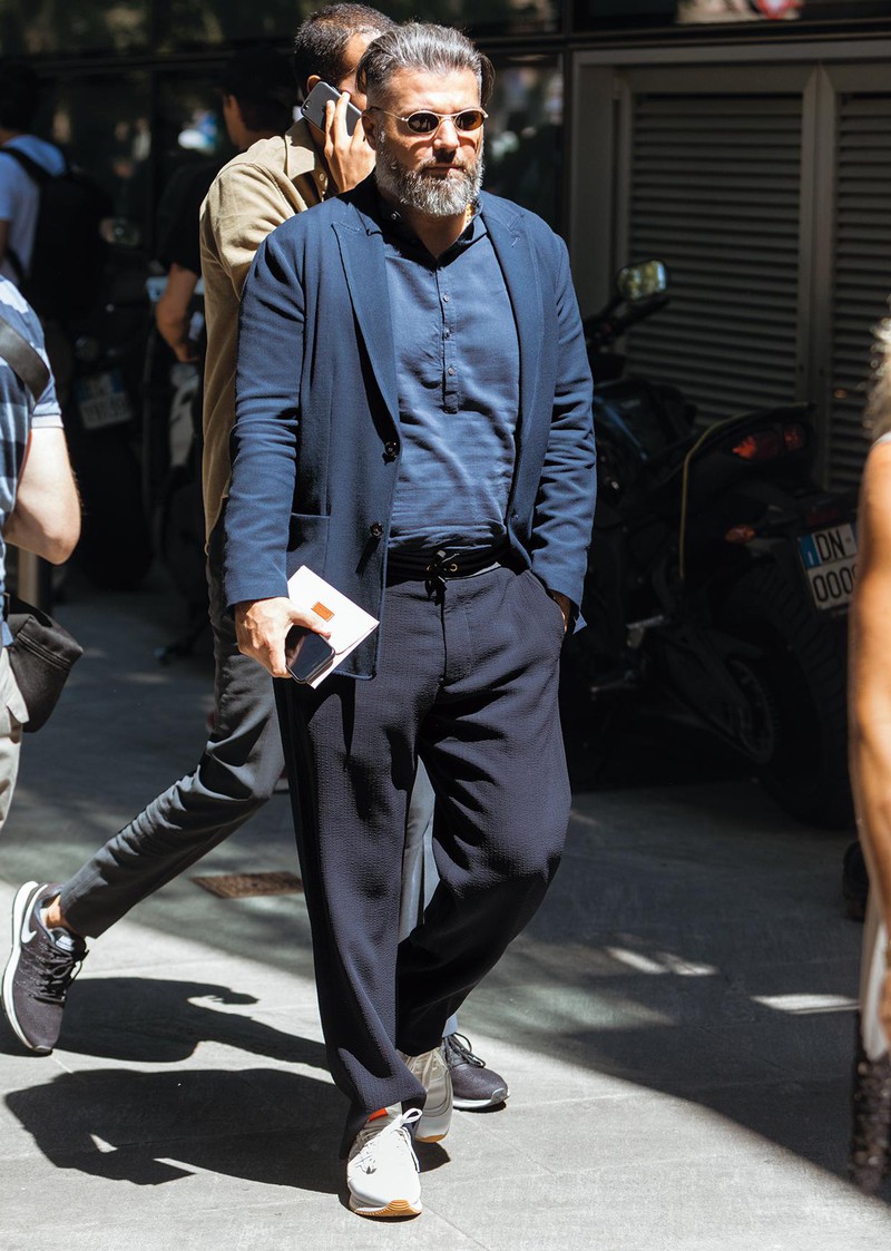 イタリア メンズファッション スナップ コーディネート イケオジ ちょい悪おやじ LEON