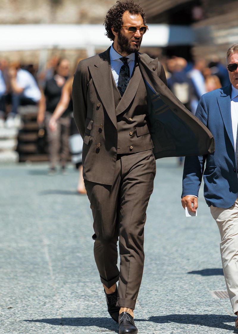 イタリア メンズファッション スナップ コーディネート イケオジ ちょい悪おやじ LEON