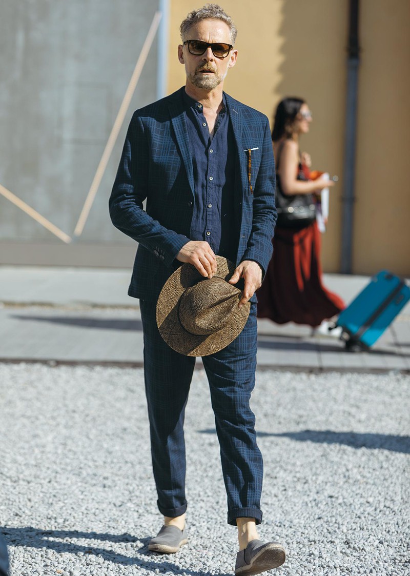 イタリア メンズファッション スナップ コーディネート イケオジ ちょい悪おやじ LEON