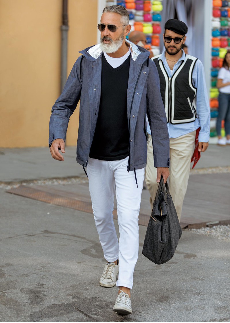 イタリア メンズファッション スナップ コーディネート イケオジ ちょい悪おやじ LEON