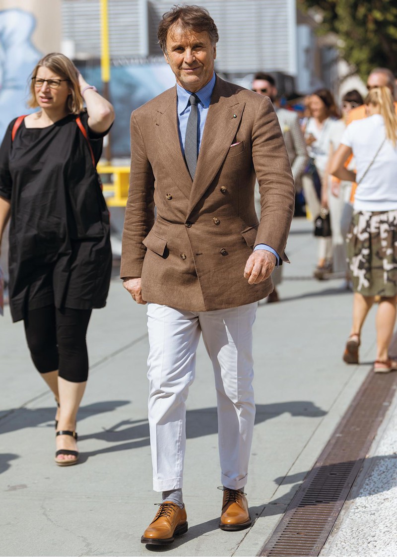 イタリア メンズファッション スナップ コーディネート イケオジ ちょい悪おやじ LEON