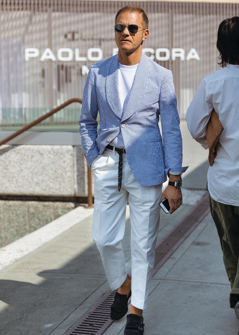 イタリア メンズファッション スナップ コーディネート イケオジ ちょい悪おやじ LEON