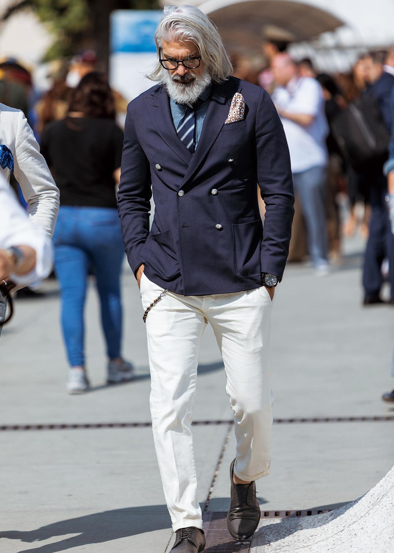 イタリア メンズファッション スナップ コーディネート イケオジ ちょい悪おやじ LEON