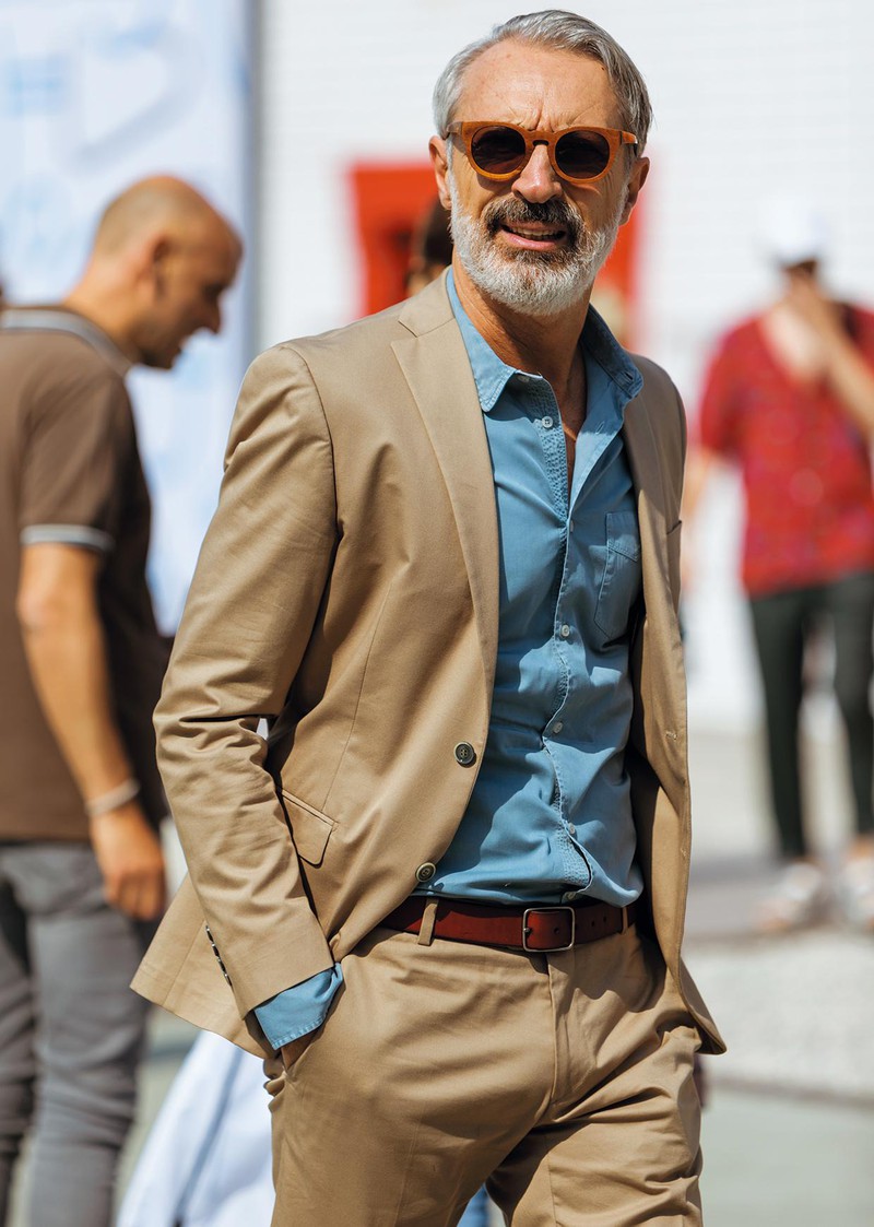 イタリア メンズファッション スナップ コーディネート イケオジ ちょい悪おやじ LEON