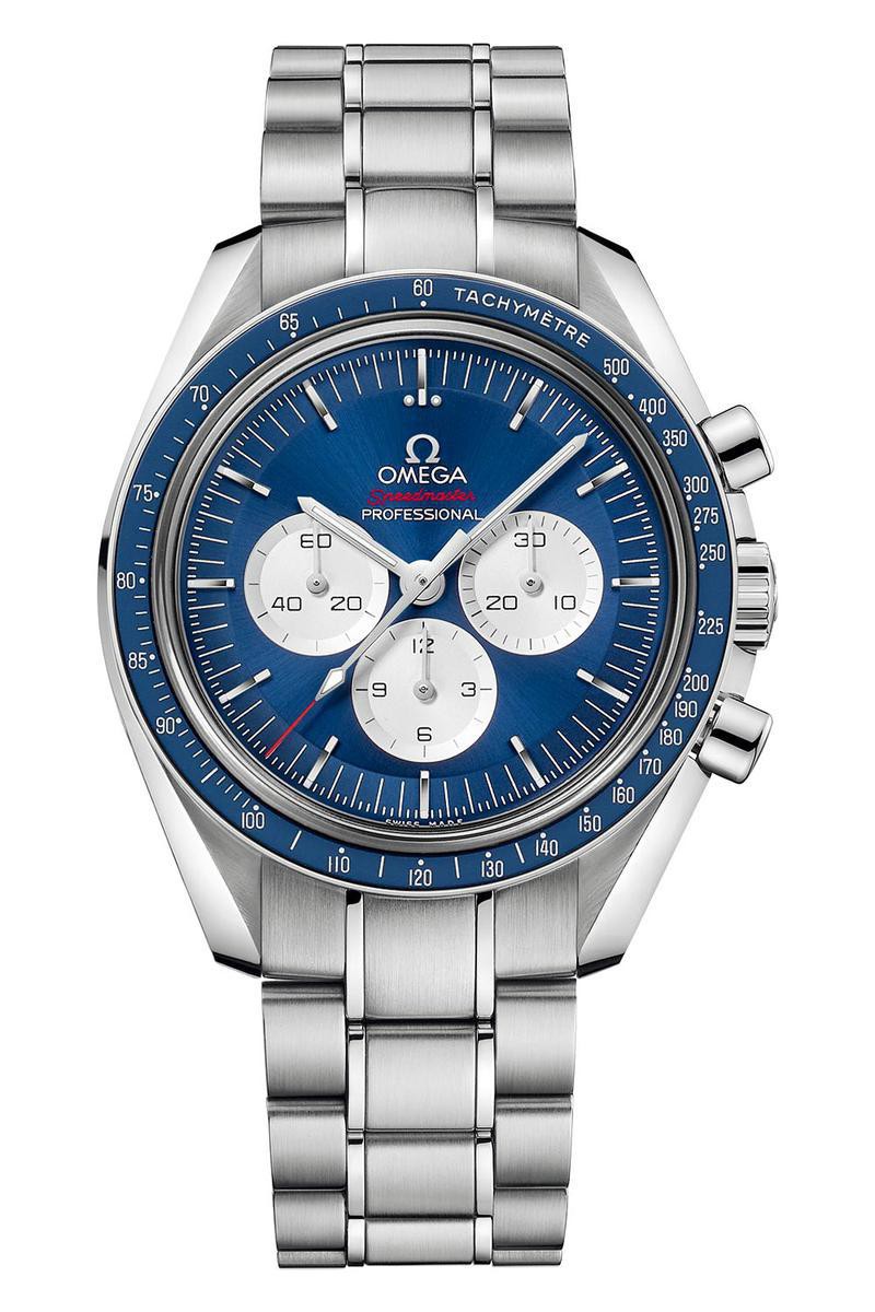 「スピードマスター プロフェッショナル 東京 2020 リミテッドエディションズ」手巻き、SSケース(42㎜)・ブレスレット、50m防水。63万円/オメガ(オメガお客様センター)