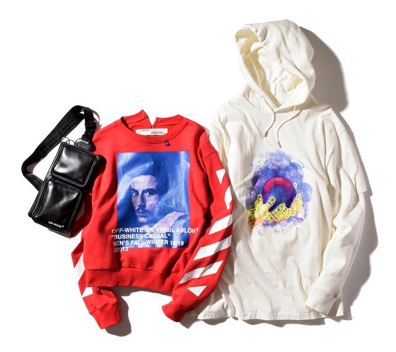 (左より)7万9000円、6万5000円、6万7000円/すべてオフ・ホワイト c/o ヴァージル アブロー(イーストランド)