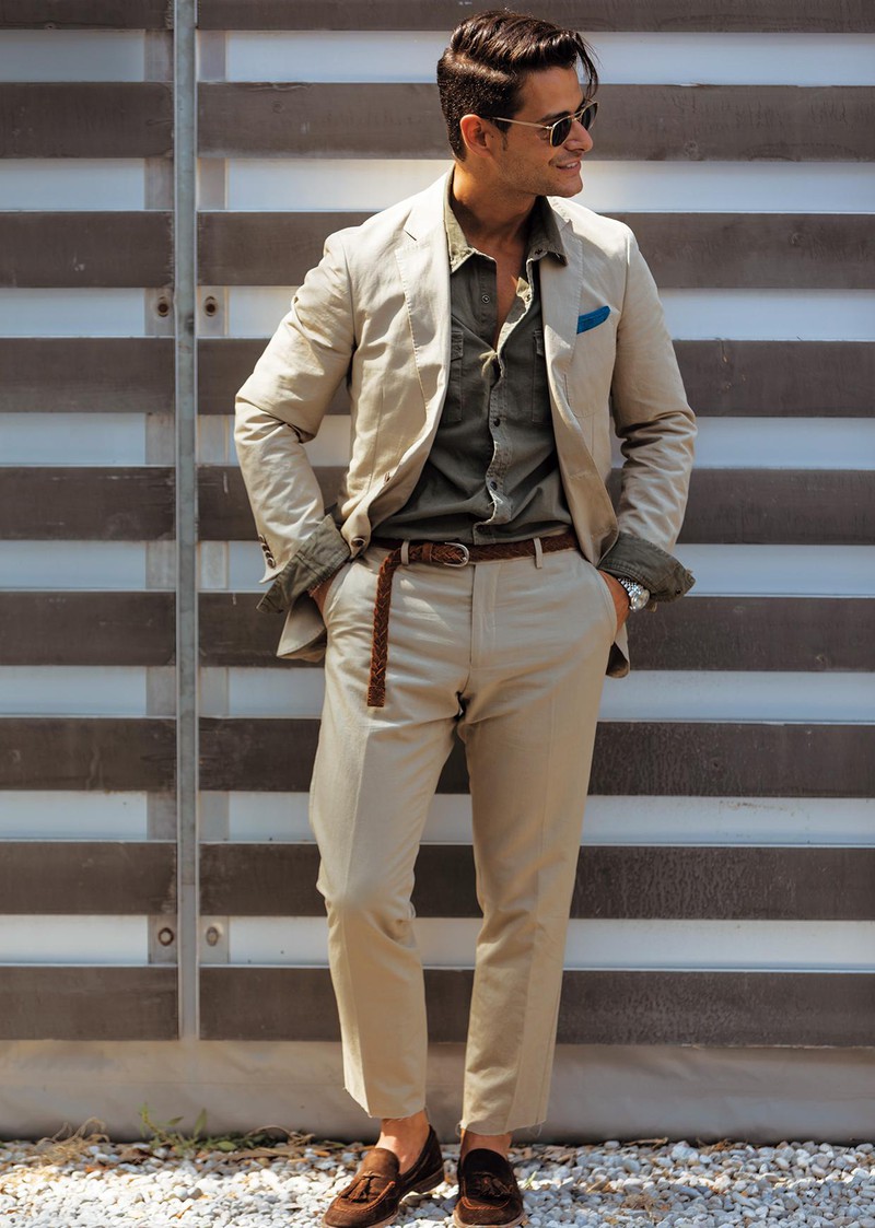 イタリア メンズファッション スナップ コーディネート イケオジ ちょい悪おやじ LEON