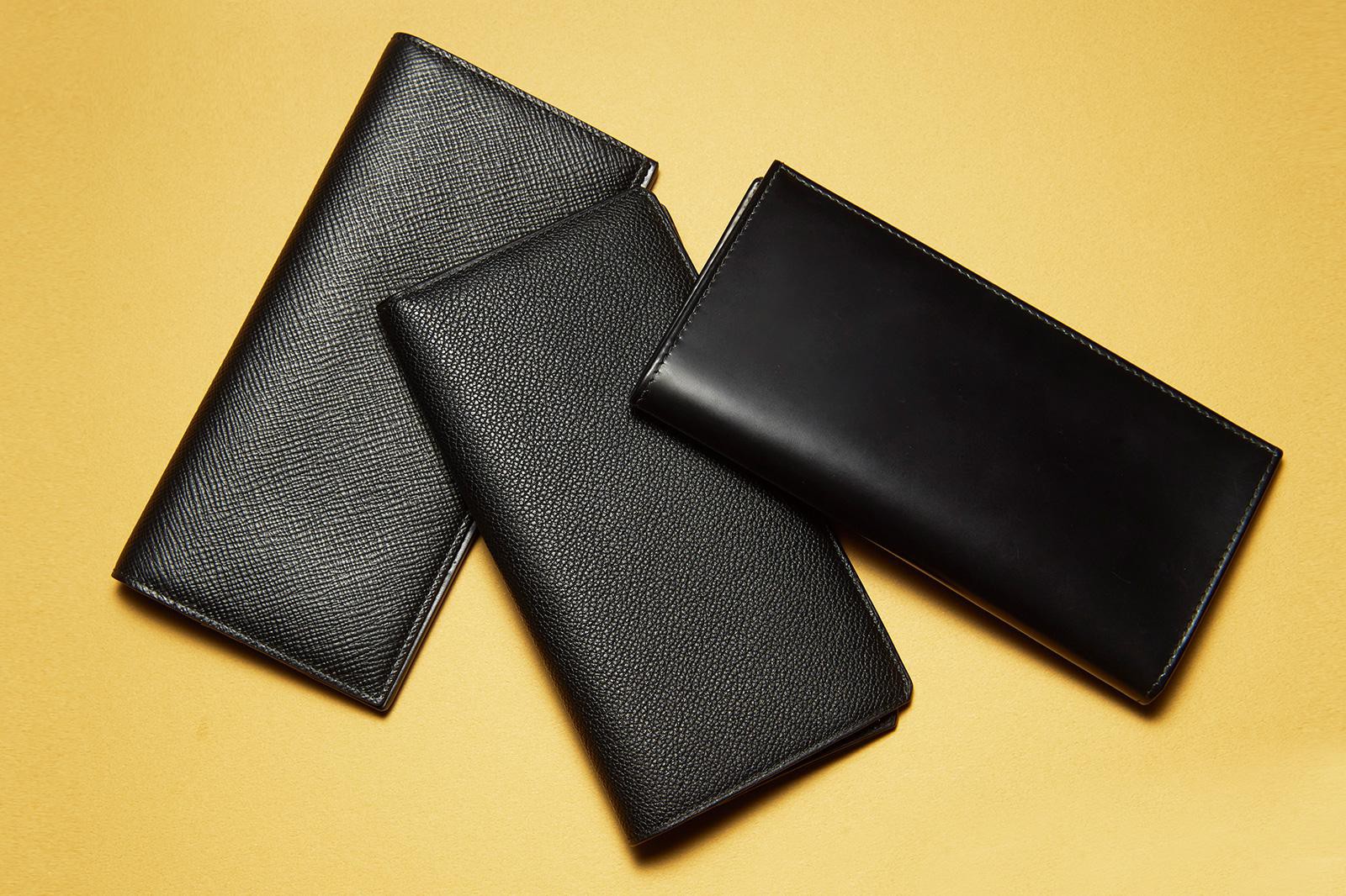 おさらい】財布は薄マチの黒レザー2つ折りが再熱 | アイテム | LEON