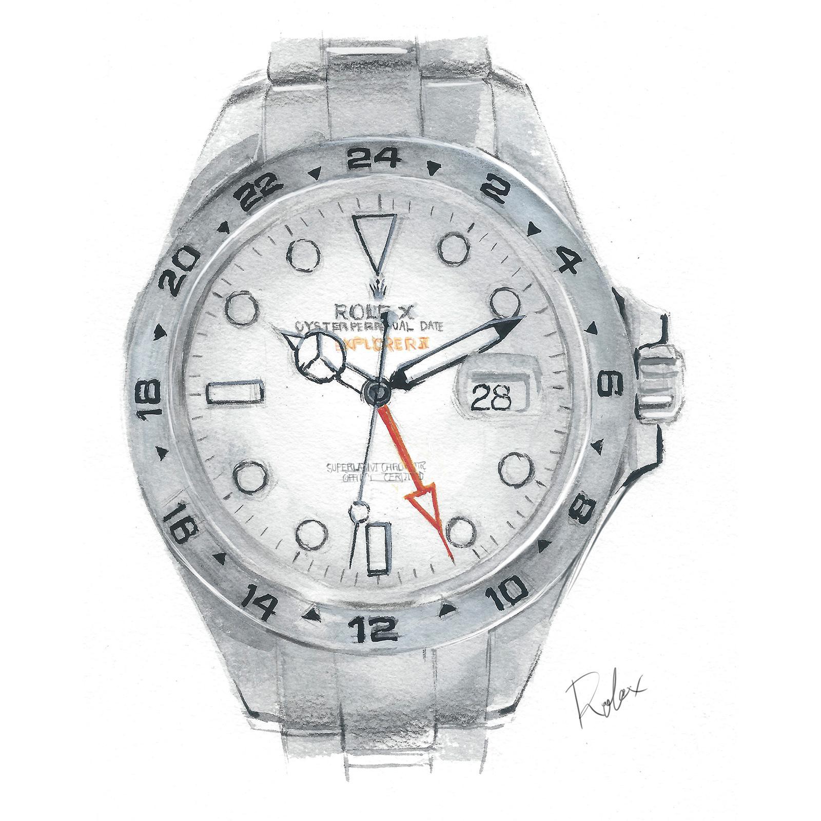 「エクスプローラーⅡ」自動巻き、SSケース(42mm)&ブレスレット、100m防水、77万円/ロレックス(日本ロレックス)