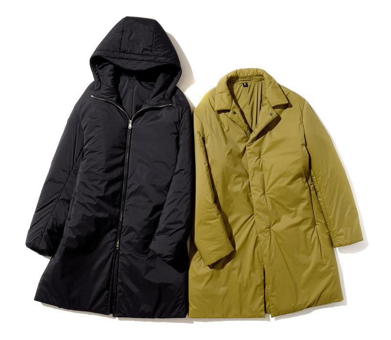 右/チェスターコート5万6000円、左/フーデッドコート6万9000円/ともにエストネーション ダウンジャケット