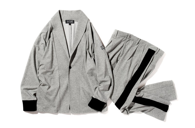 ジャージージャケット1万3000円、同パンツ1万3000円／ともにフラッシュパッカー（シェイカー）