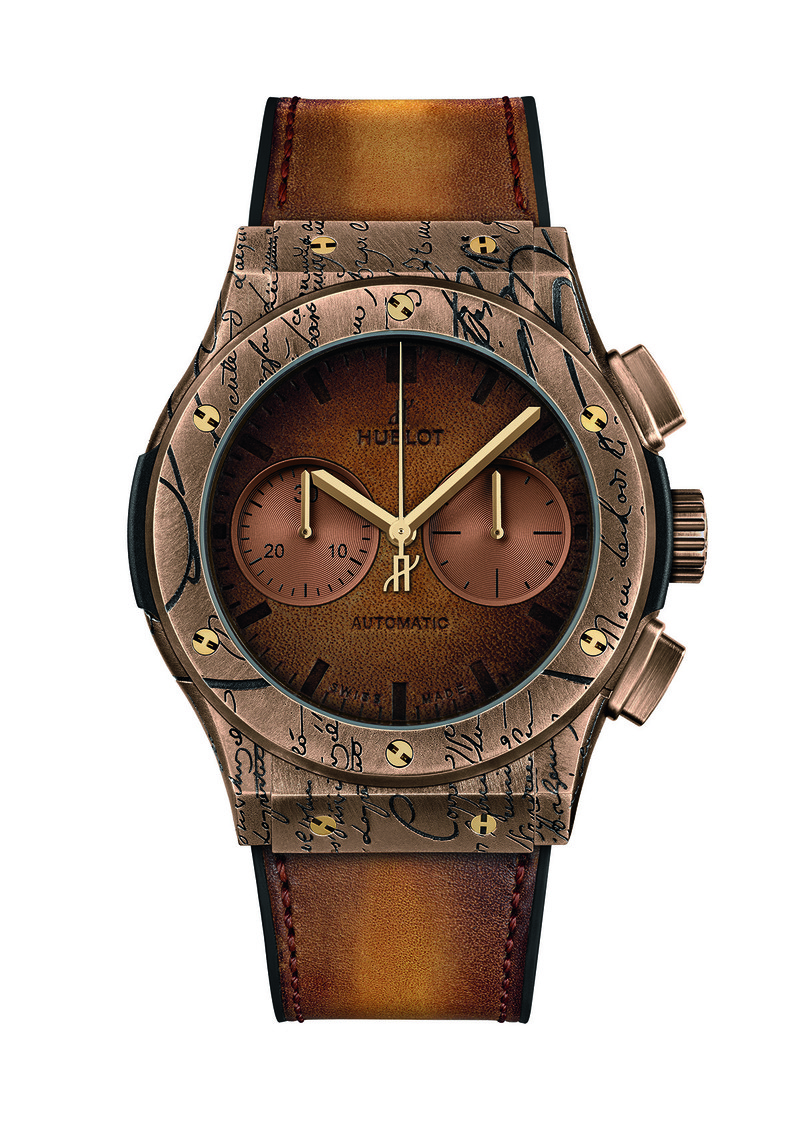 Hublot BERLUTI ブラックレザーベルト ウブロ ベルルッティ 新品 ウブロ×ベルルッティ。ヴェネチアレザーを採用した美しい時計を