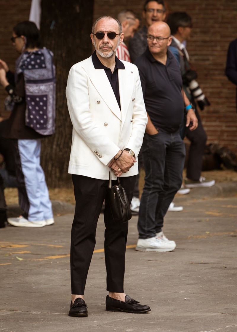 イタリア メンズファッション スナップ コーディネート イケオジ ちょい悪おやじ LEON 