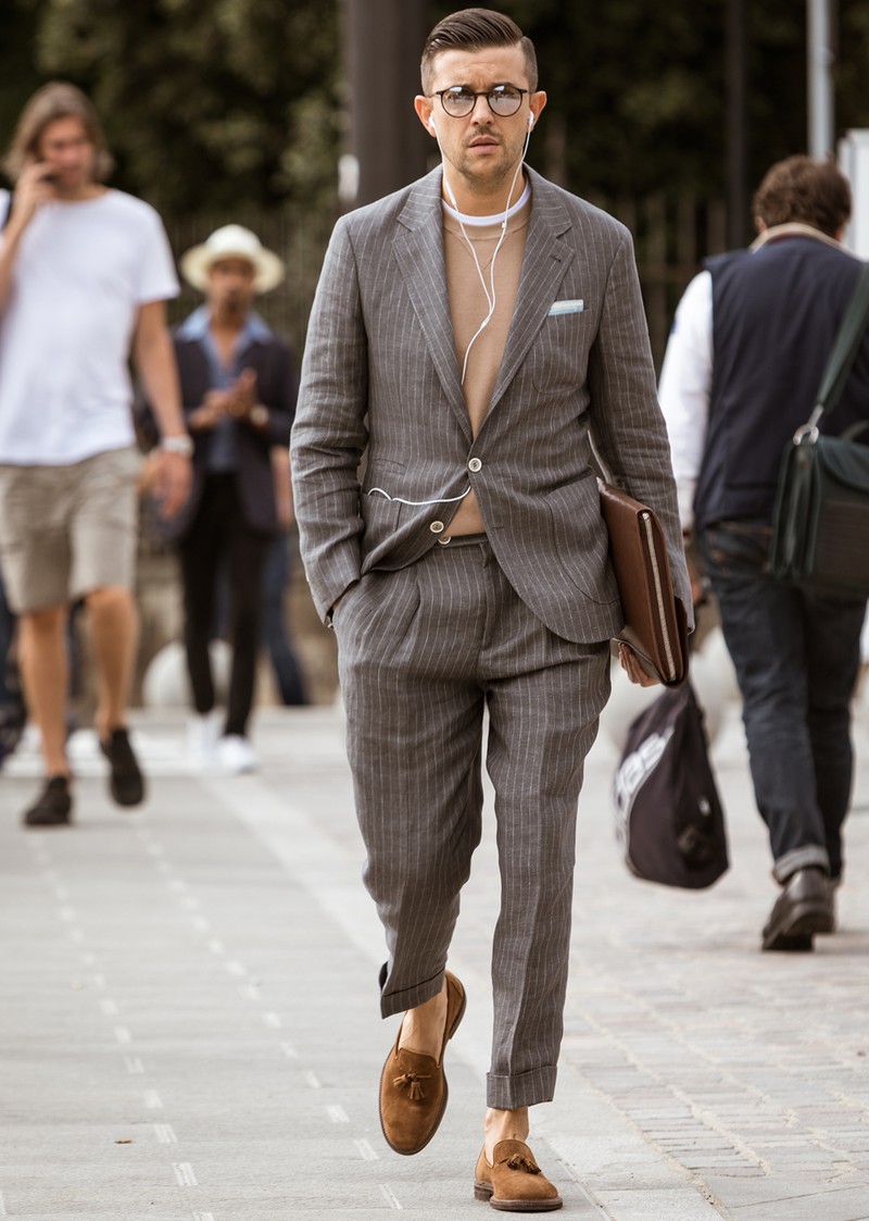 イタリア メンズファッション スナップ コーディネート イケオジ ちょい悪おやじ LEON