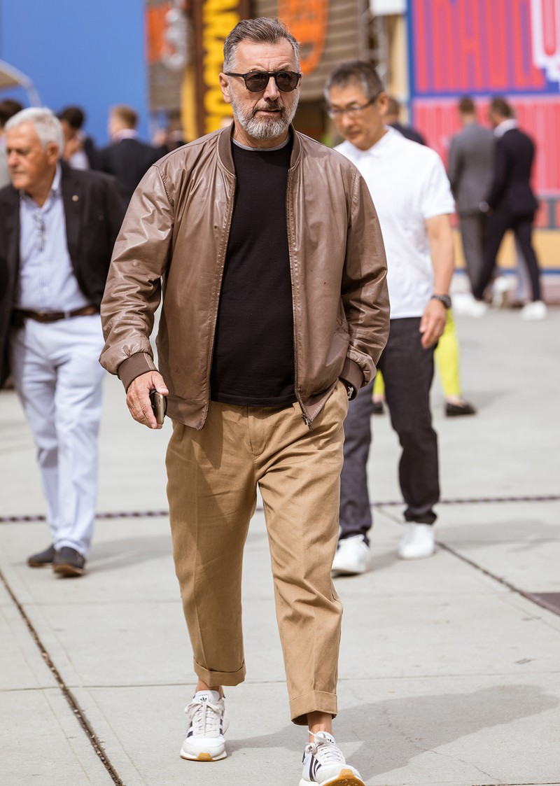 イタリア メンズファッション スナップ コーディネート イケオジ ちょい悪おやじ LEON