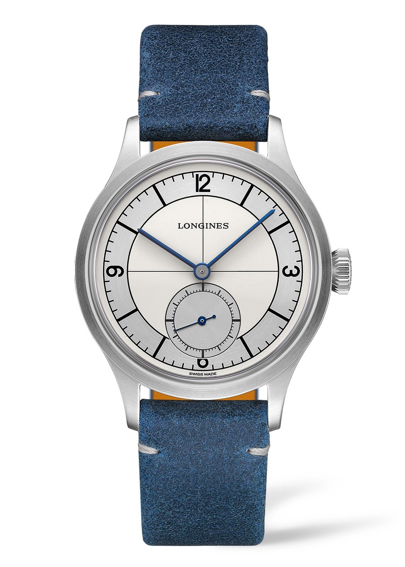 「ロンジン ヘリテージ クラシック」自動巻き、SSケース(38.5㎜)、レザーストラップ。25万3000円/ロンジン