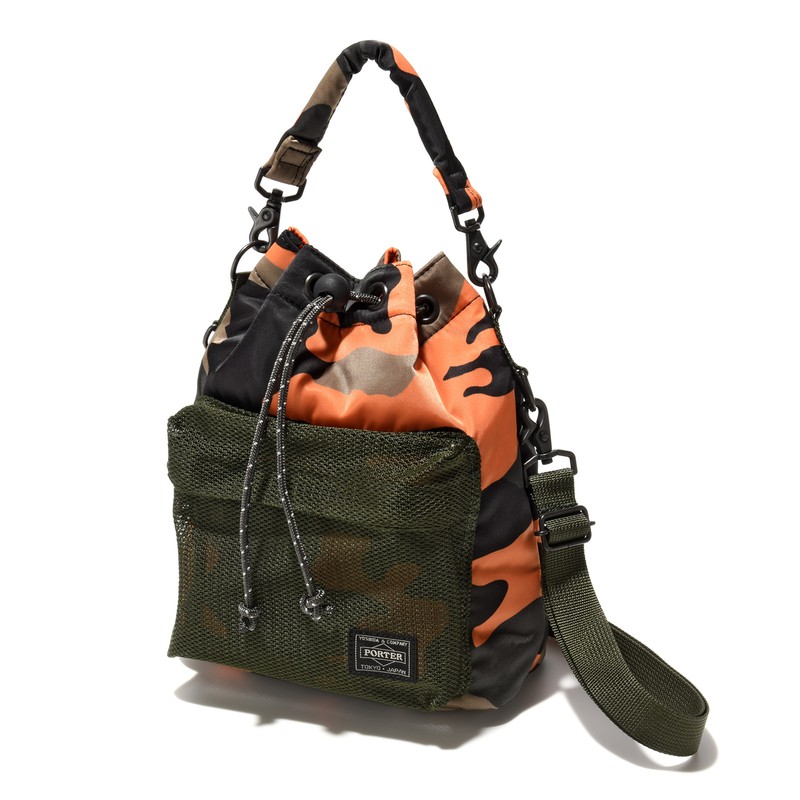 PORTER 迷彩柄ショルダーバッグ　チップカモ　バルーンサック SHOP ORIGINAL PS CHIP CAMO 砂漠地帯で用いられるチョコチップ