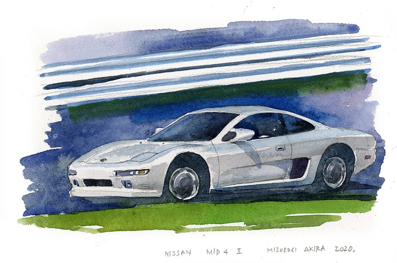 レクサスLS400 イラスト/溝呂木 陽