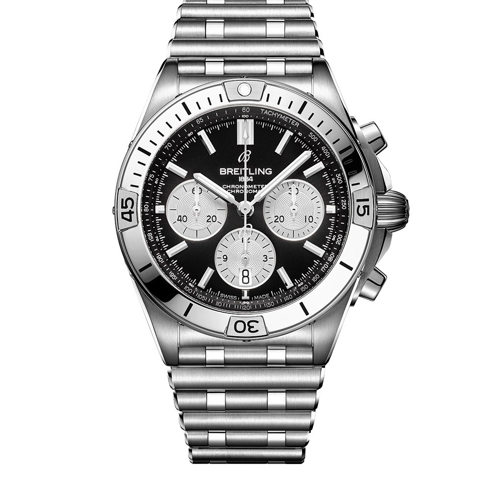 ▲「クロノマット B01 42 ジャパン エディション」自動巻き、SSケース(42mm)×ブレスレット、200m防水。日本限定。89万円/ブライトリング(ブライトリング・ジャパン)