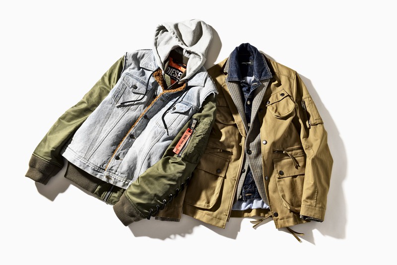 異素材ジャケット