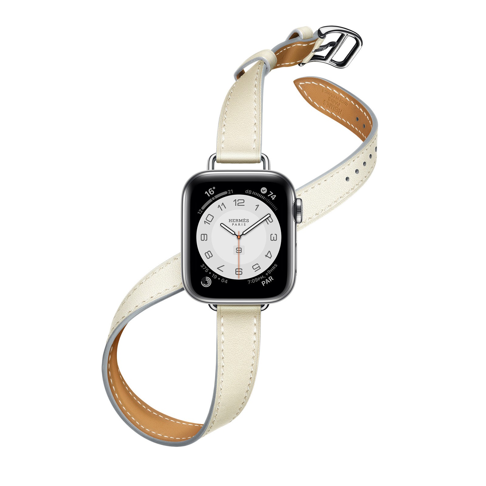 Apple Watch エルメス アップルウォッチ ブルー ホワイト 青／白 - 時計