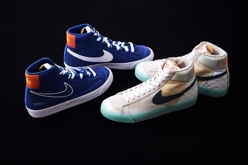 ともに「ナイキ ブレーザー MID '77」。各1万3200円/ナイキ スポーツウェア(ナイキ カスタマーサービス)